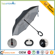 Malásia venda quente de cabeça para baixo dupla camada invertida guarda-chuva invertido